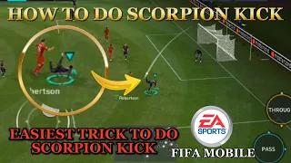 HOW TO DO SCORPION KICK IN FIFA MOBILE| TUTORIAL TO DO SCORPION KICK|#foryou #fifa #fifamobile#viral