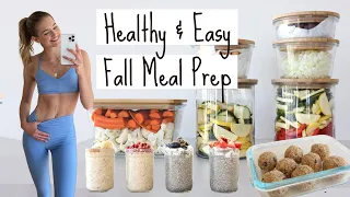 Healthy Mealprep for Fall | Easy & Quick Recipes and Protein Snacks