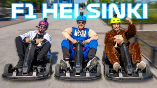 Ajetaan karting-autoilla kilpaa Helsingin keskustassa!