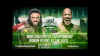 ROMAN REGINS VS THE ROCK FOR THE UNDISPUTED WWE UNIVERSAL CHAMPIONSHIP AT WRESTLEMANIA 40 WWE 2K23.