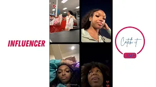 Benet, Nette, Brooklynn, Armani and Nayah on Instagram live (Brook and Nyah fight