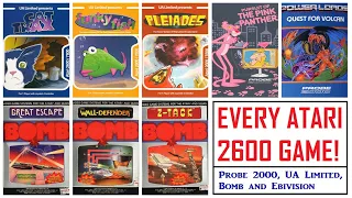 Every Atari 2600 Game - Bomb / Ebivision / Probe 2000 / UA Limited