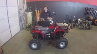 TaoTao 125cc F1 ATV Review In Burgundy