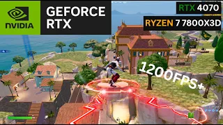 RTX 4070 + Ryzen 7 7800X3D Fortnite Chapter 5 Season 1 | Solos | performance mode | Low Meshes