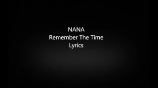 I remember the time lyrics