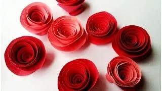 How To Make Rolled Paper Roses - DIY Rolled Paper Flowers