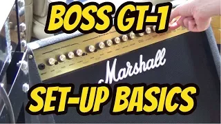 Boss GT-1│Multi Effects Processor│Tutorial - 3 Basic Set-up Connections.