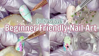 EASY NAIL ART FOR BEGINNERS | 10 Nail Designs | Pro & DIY Nail Products