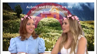 aubrey plaza and elizabeth olsen being cottage core lesbians for 3 minutes and 45 seconds