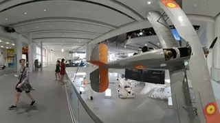 Deutsches Museum - VR 360 Rundgang - die neue Flugzeughalle mit Me 109,  Me 163 und Me 262