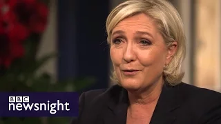 'I am the anti-Merkel': Marine Le Pen on Brexit, EU, Putin and Nato - BBC Newsnight
