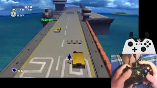 Sonic Adventure 2 - Metal Harbor speedrun in 1:11 with hand cam