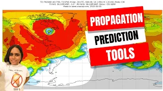 When is the best time to make an HF contact? Propagation Prediction tools.