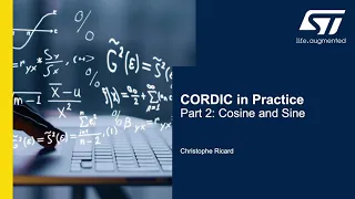 CORDIC in Practice, Part 2: Cosine and Sine