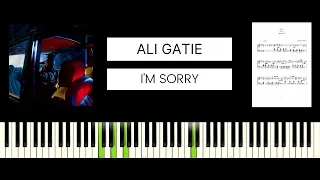 Ali Gatie - I'm Sorry (BEST PIANO TUTORIAL & COVER)