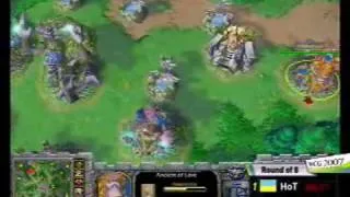 2007 Grand Final third day WarCraft III Math: HoT vs Moon; R3