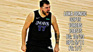 LUKA DONCIC TAKES OVER DROPPING 32-10-13 IN GAME 2 OF THE WCF!