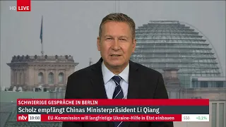 LIVE: Empfang des chinesischen Ministerpräsidenten Li Qiang durch Bundeskanzler Olaf Scholz