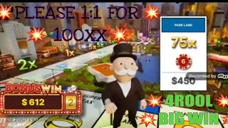 MONOPOLY LIVE, RECORD WIN, 4ROLLS, BIG WIN, LIVE CASINO,