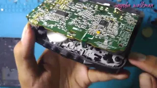 Sony Wm FX193 || ganti karet dan sambung fleksibel head yang putus || sony wm fx193 belt replacement