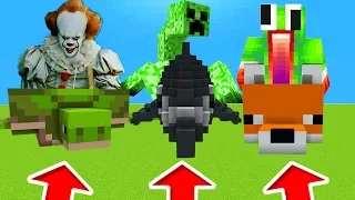 Minecraft PE : DO NOT CHOOSE THE WRONG ANIMAL! (Unspeakablegaming, Pennywise & Mutant Creeper)