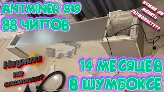 14 месяцев в шумобоксе В РАЗГОНЕ! Antminer S19 88 чипов ИМБА асик! Разобрал, показал, рассказал!