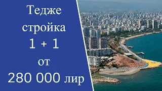 🌴 Тедже 1+1🇹🇷60кв.м. хорошо для инвестиции💸Мерсин