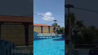 Guy Falls Off Zip Line