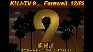 KHJ TV Channel 9 becomes KCAL TV - Dec. 1989