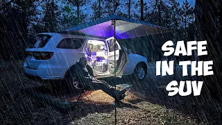 Solo Car Camping in the Rain, Bears in area!