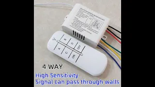 Wireless ON/OFF Ways 220V Lamp Remote Control Switch Receiver