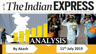 11 July 2019 - The Indian Express Newspaper Analysis हिंदी में - [UPSC/SSC/IBPS] Current affairs