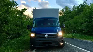 Volkswagen Crafter 2021- расперло тент, пробки, ночная дорога. Часть 2