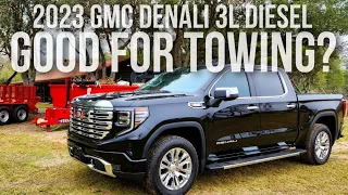 Is the new 2023 GMC Denali Truck 3L LZO Diesel capable of towing heavy?