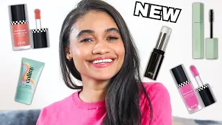 A full face of new makeup ft. GXVE Beauty, Ami Cole, Roen, Caliray & Queen Musia!