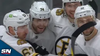 Jake DeBrusk And Pavel Zacha Score 14 Seconds Apart Against Penguins