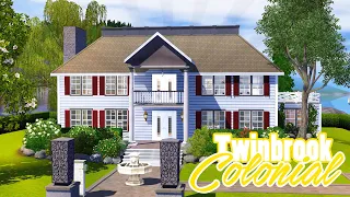 Sims 3 Twinbrook Colonial Speed Build + Download | Perfect Genetics Lepacy GEN 3: Ambitions 🏠