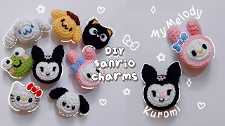 ♡ Crochet Mini Sanrio Charms Tutorial | Cute & Easy ♡