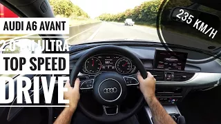 Audi A6 Avant 2.0 TDI Ultra (2017) - POV on german Autobahn - Top Speed Drive