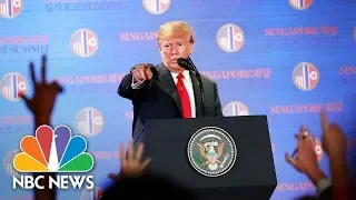 President Trump Praises 'Talented' Kim Jong Un, Takes Another Swipe At Justin Trudeau | NBC News