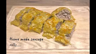 Home made sausage roll recipe | Cooking & baking