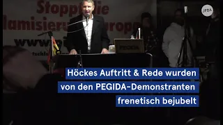 Björn Höcke und Lutz Bachmann bei 200. PEGIDA-Demonstration in Dresden, 17.02.2020