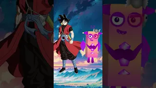 Xeno Goku vs 9 Numberblocks Characters #7 [Open it up - ATL Migos]