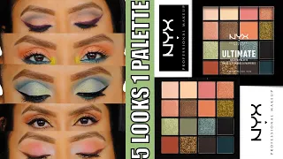 5 LOOKS 1 PALETTE | NEW! NYX ULTIMATE UTOPIA | MagdalineJanet