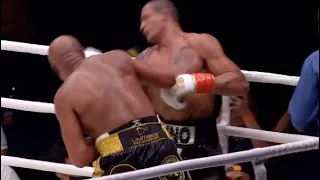 ANDERSON SILVA KNOCKS DOWN MACHADO