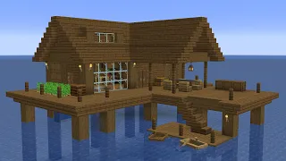 Minecraft - How to build an Ocean Spruce Surival House Base