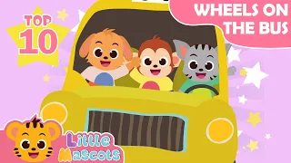 Wheels On The Bus + Head Shoulder Knees & Toes + more Little Mascots Nursery Rhymes & Kids Songs