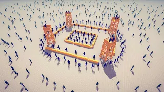 FBI DEFEND THE BASE vs ZOMBIE INVASION - ZOMBIE HORDE - Totally Accurate Battle Simulator TABS