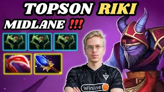 🔥 TOPSON Riki Midlane Highlights 7.34d 🔥 Early Game With Those Item, No Diffusal - Dota 2