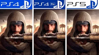 Assassin's Creed Mirage | PS4 - PS4 Pro - PS5 | Graphics Comparison | Analista de Bits